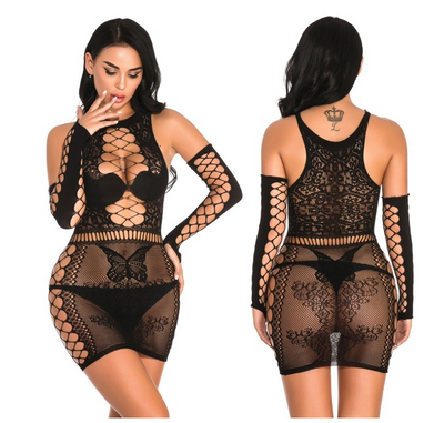 Black Lace Nightdress