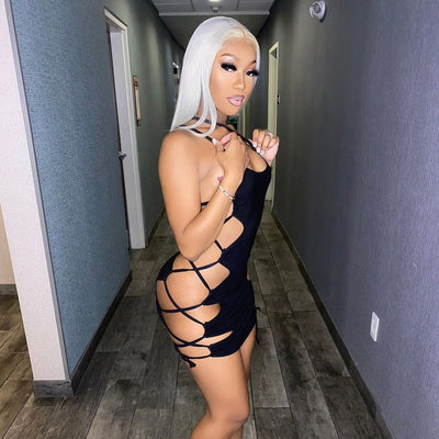 Hollow Out Bandage Party Dress