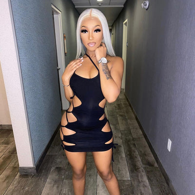 Hollow Out Bandage Party Dress