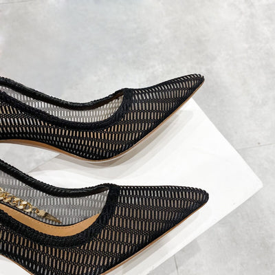 Pointed Mesh Shoes