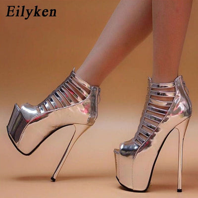 Sexy Silver Pumps 6 Inch High Heels