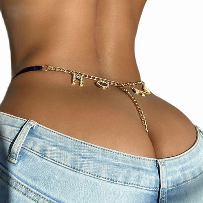 Sexy Metal Lace G String Thong