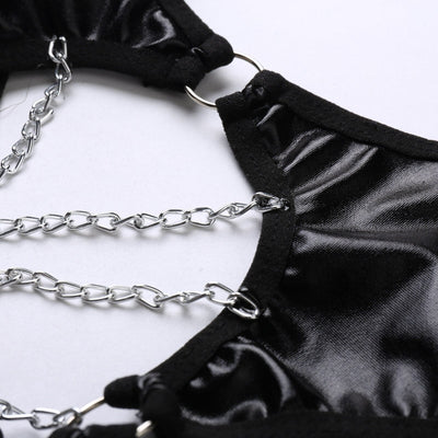 Teddie Latex Leather Bodysuit